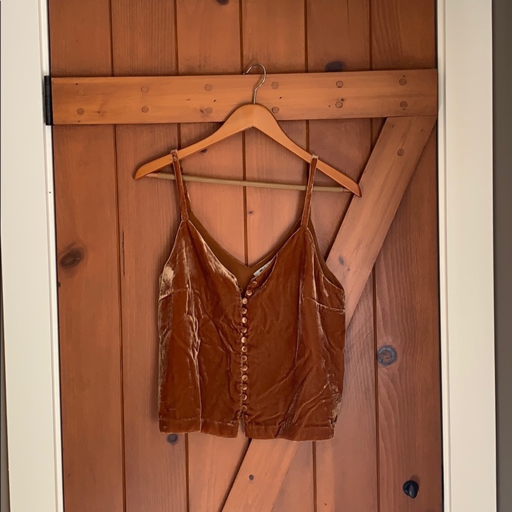 Madewell velvet top
